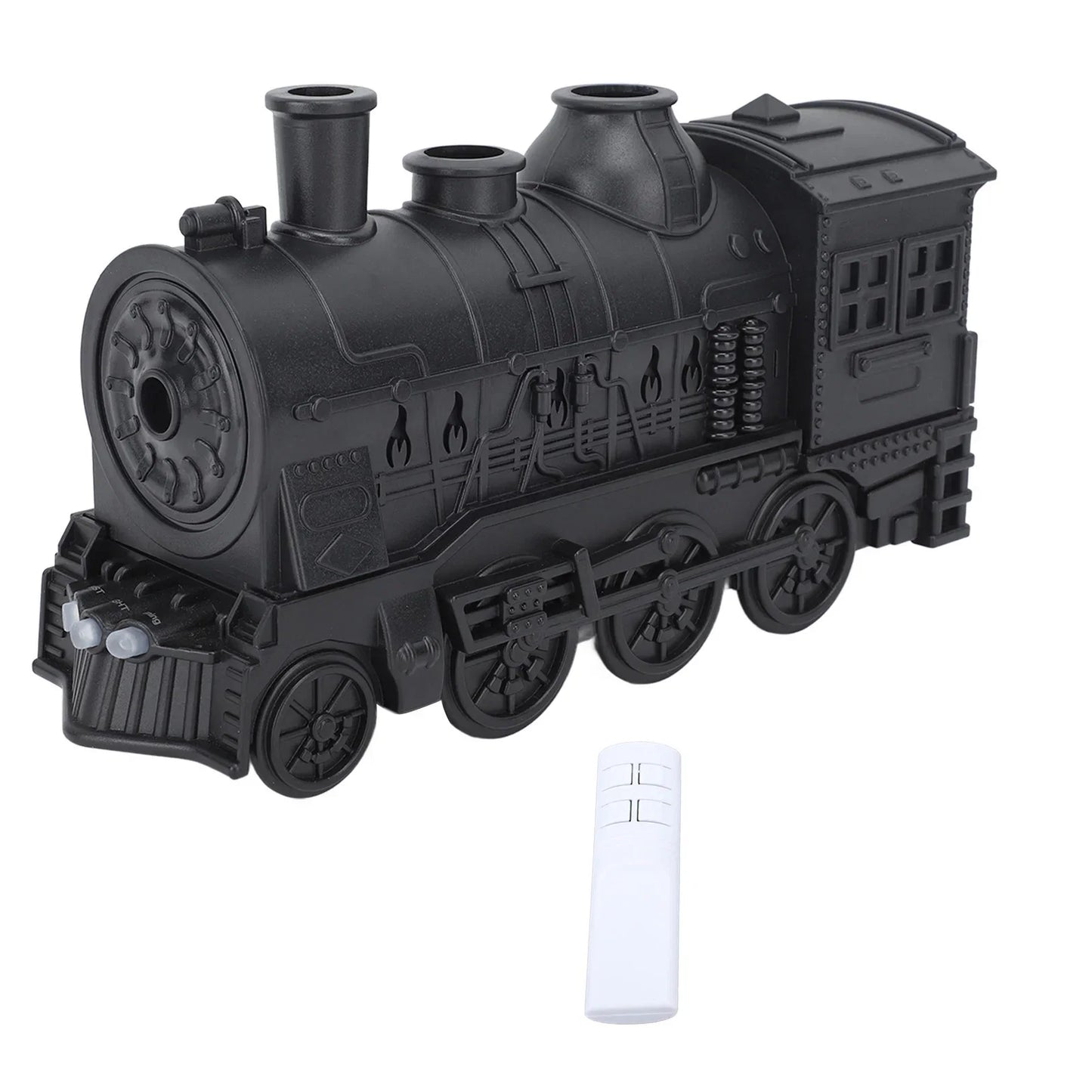 Essential Oil Diffuser 300ml Train Shape 2 Lighting Modes Aromatherapy Cool Mist Humidifier with Remote Control for Bedroom Offi