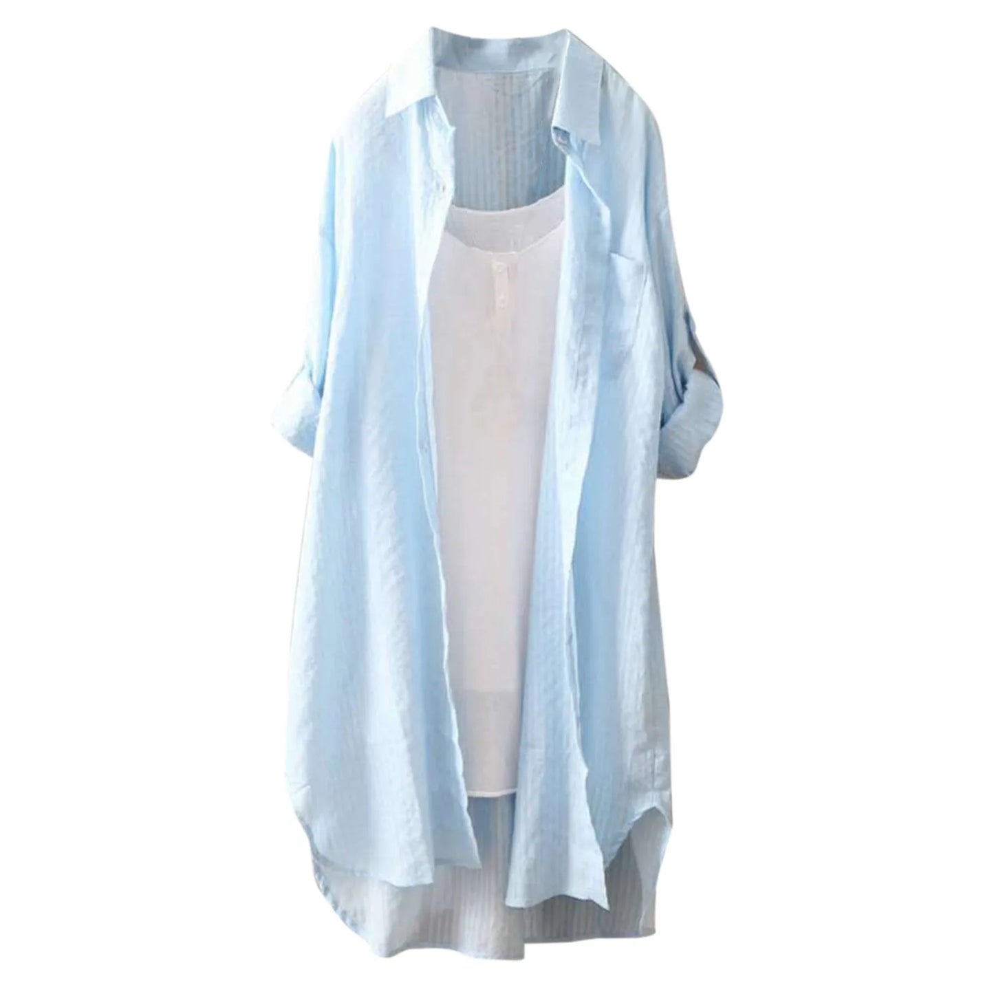 Basic Long Sleeve Shirt For Women Front Button Classic Collared Plain Parisian White Shirt Spring Summer Chic Tops Korean Outfit