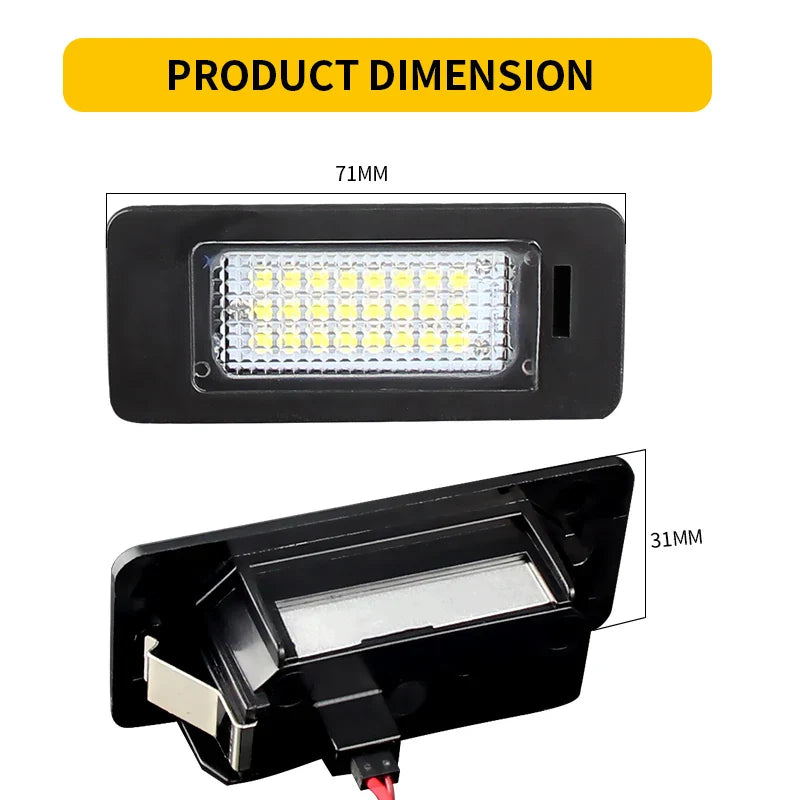 Led License Number Plate Lights Bulb For Audi