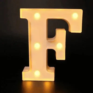 Alphabet LED Night Lights Number Letter Lamp 16cm