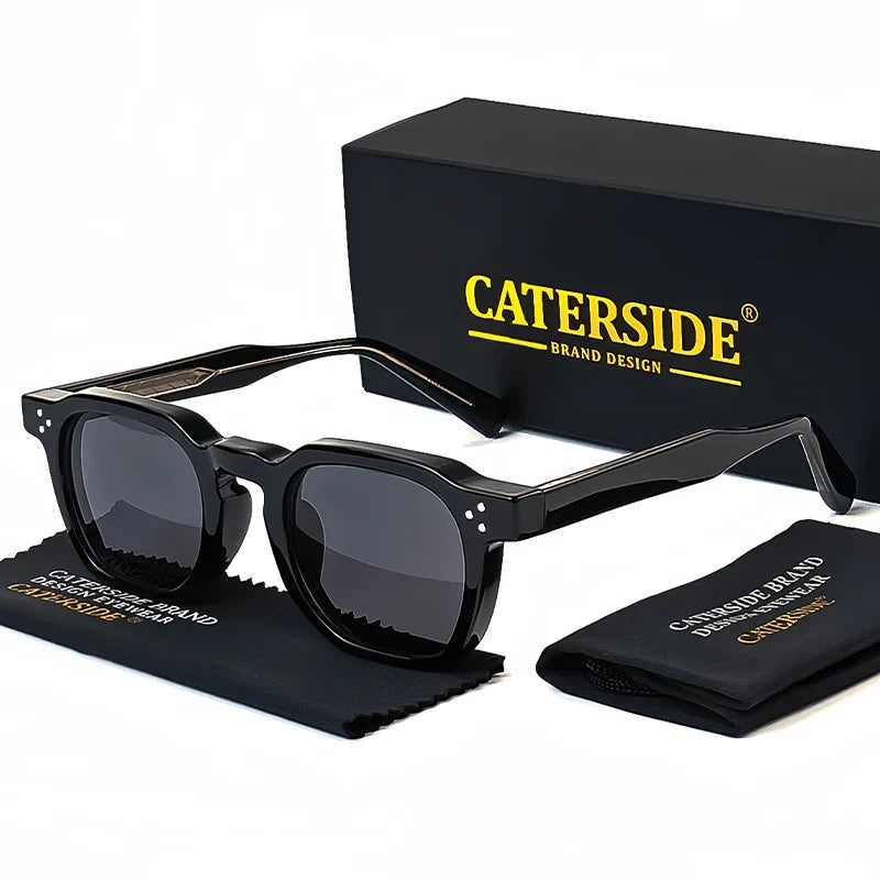 Retro Punk Men Sunglasses Small Frame Square Personalized Design Sun Glasses Women Travel Party Business Festival Gift