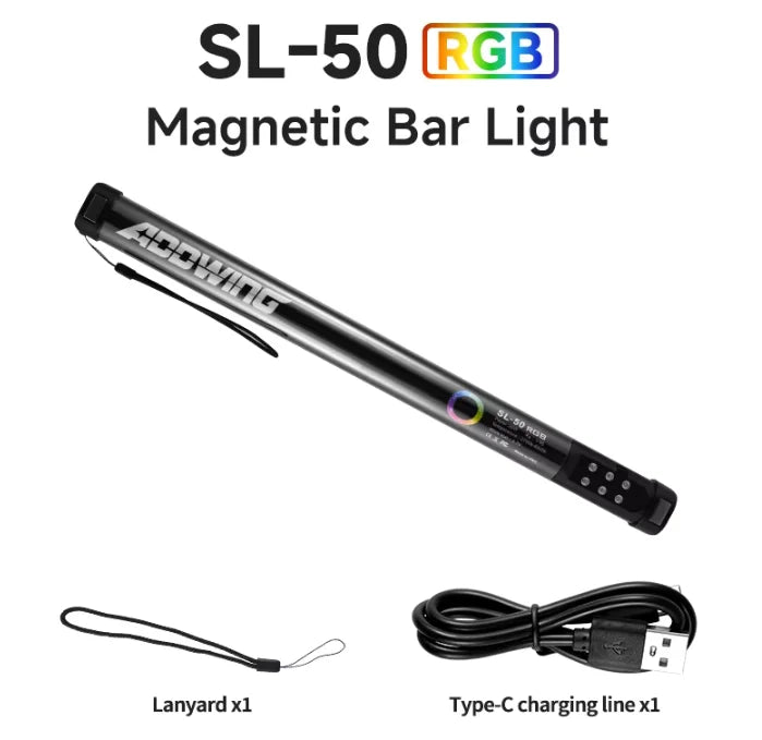 RGB Colorful Stick Light 30CM Handheld LED Light Wand Photography Studio Lamp