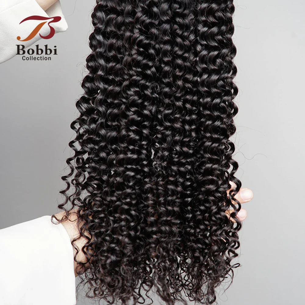 100% Human Hair Bulk for Braiding 1 Bundle Jerry Curly Natural Black Indian Remy Human Boho Braiding Hair Bulk Extensions Bobbi