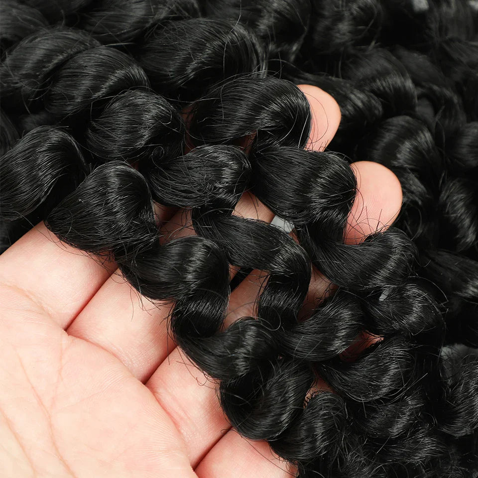 Ombre Jumpy Red Ginger Wand Curls Crochet Hair 1B 27 30 350 613 Purple Grey Colors jamaican twist braiding Hair 20 Strands/Pack