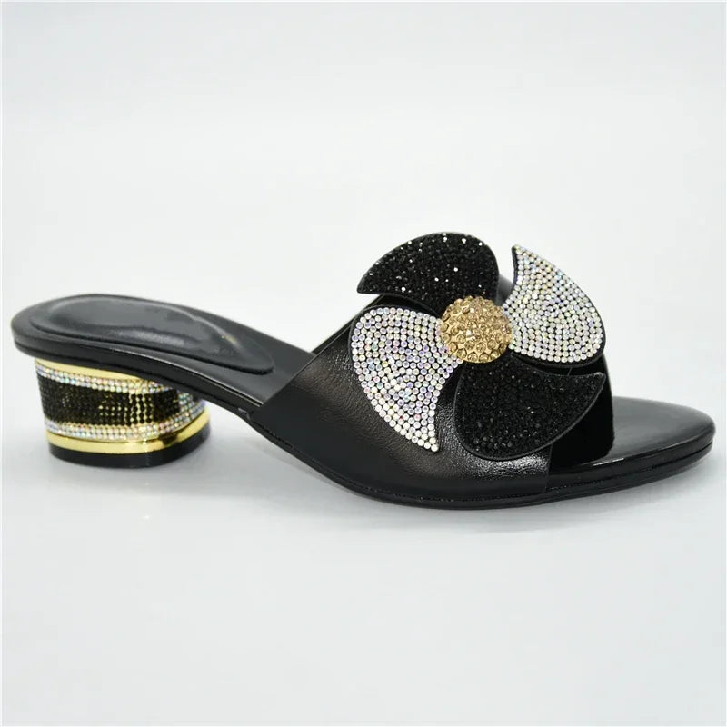 Fashion Women Mid-Heeled with Shallow Mouth Shoes Ladies Slippers Sexy Woman Shoe Sandals 2025 Sexy Platform Pumps Party Pumps