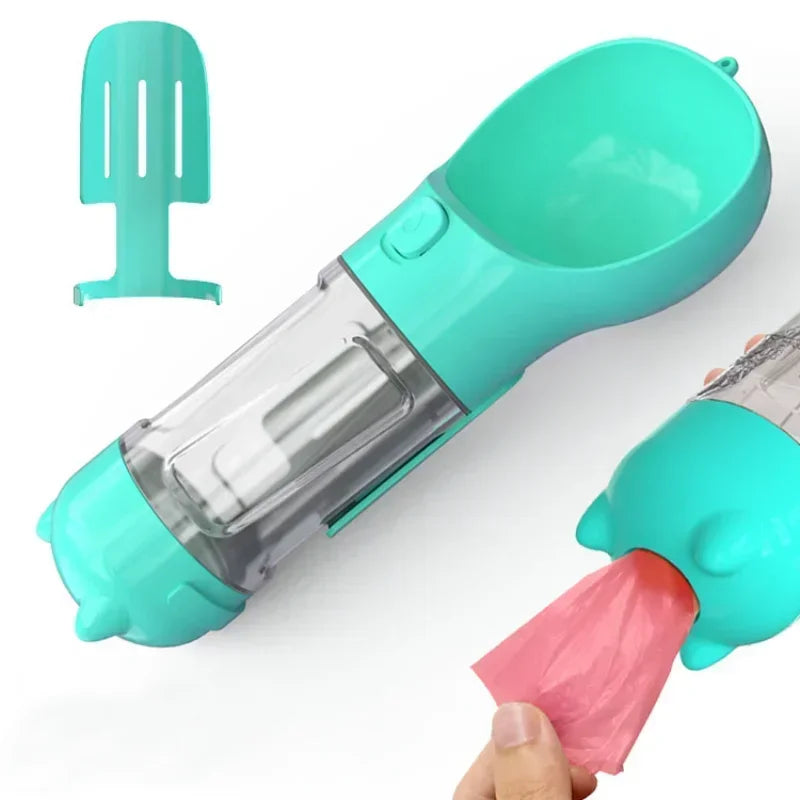 Portable 3 In 1 Dog and Cat Drinking Feeder Bowl Accessories, Dog Water Bottle