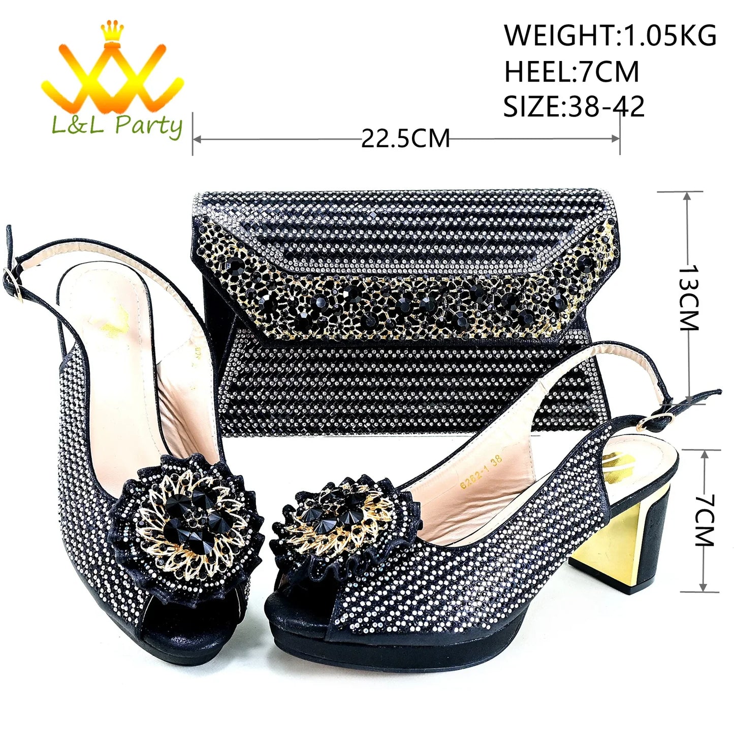 2025 Special New Arrivals Italian Women Shoes and Bag to Match in Green Color with Platform Shinning Crystal Sandal for Wedding