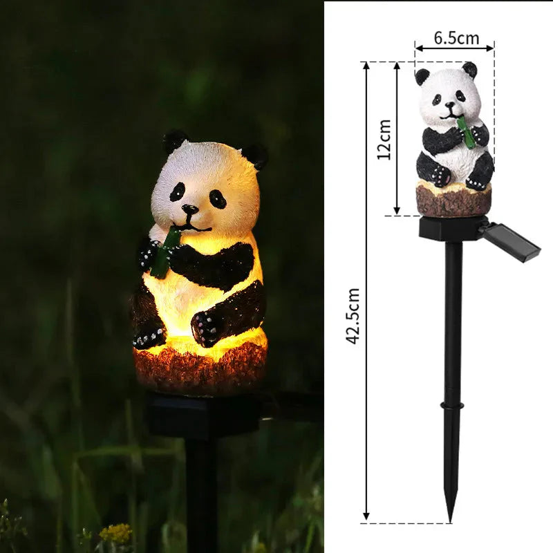 Solar Powered LED Owl Animal Home Artificial Flowers Garden Lights Waterproof