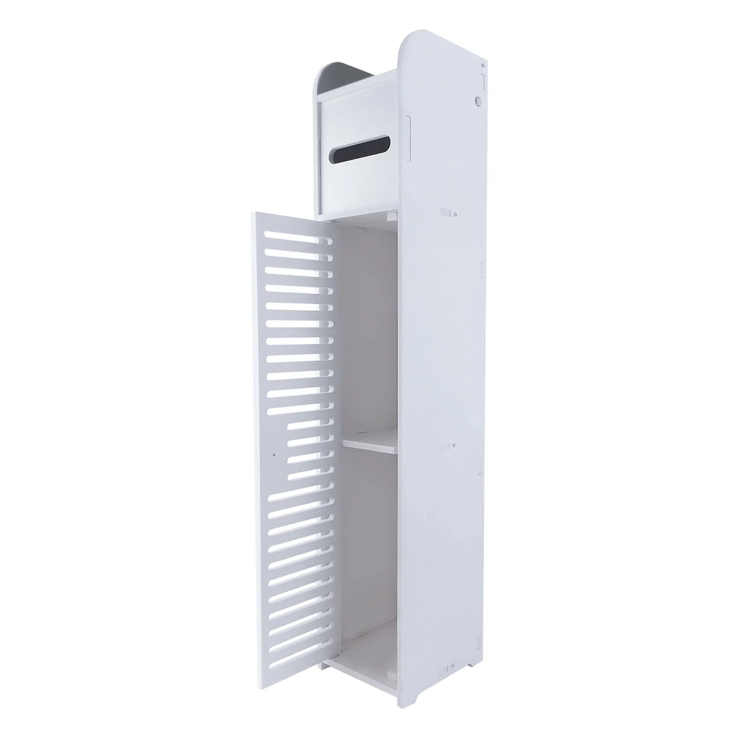 3 Tier Bathroom Floor Cabinet Free-Standing Toilet Roll Holder Narrow Bathroom Storage Cabinet, for Bathroom,Living Room&Hallway