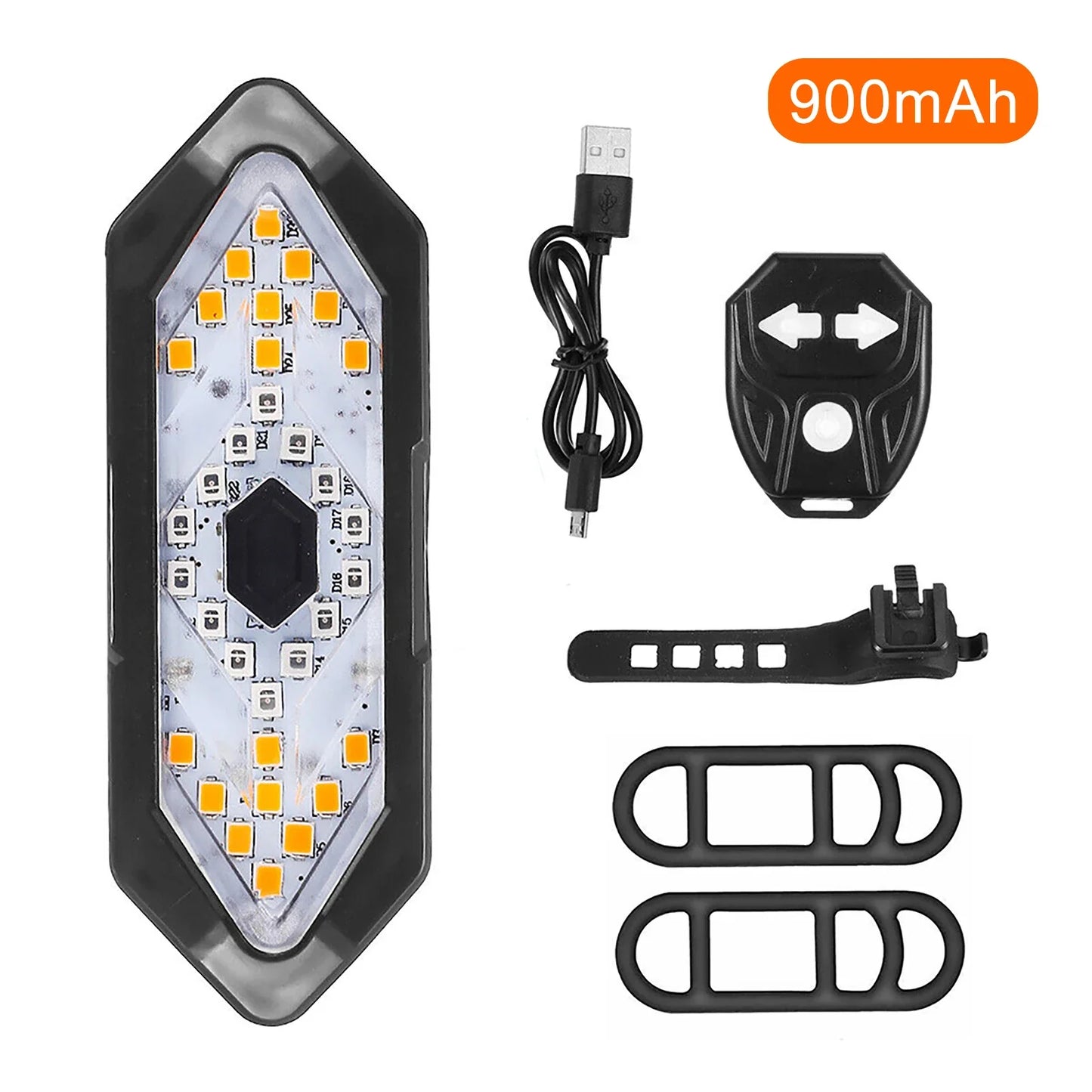 Bike Tail Light with Turn Signals Wireless Remote Control Led Bicycle Rear Light