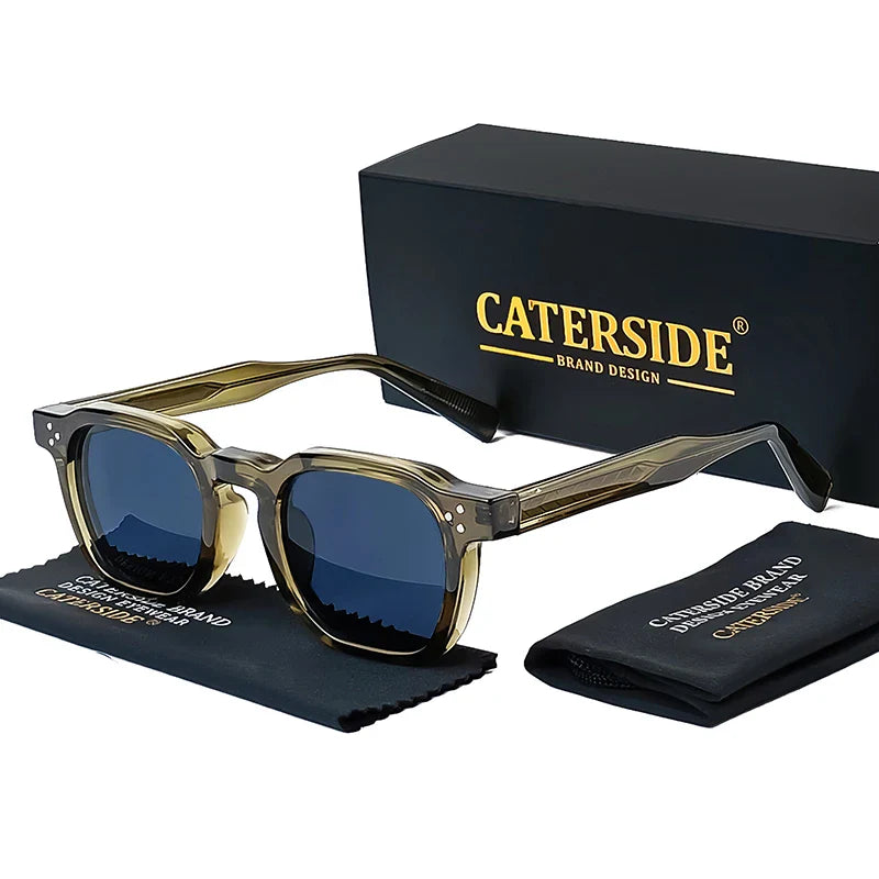 Retro Punk Men Sunglasses Small Frame Square Personalized Design Sun Glasses Women Travel Party Business Festival Gift