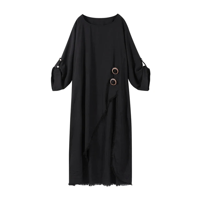 Casual Pants Set Women Loose Irregular O-neck Half Sleeves Pullover  Wide Leg Pants Sets Female Spring Summer Stylish Suit Lady