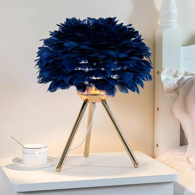 Modern Simple Feather LED Table Lamp