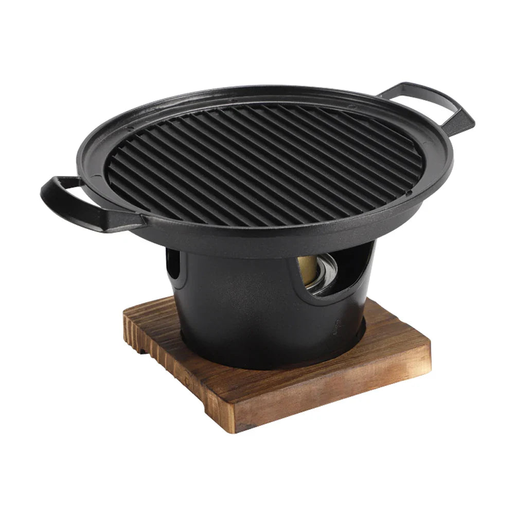 Mini Barbecue Stove Detachable Japanese Alcohol Stove Non-stick BBQ Grill Furnace Roasting Meat Tool for Picnic Camping Stove