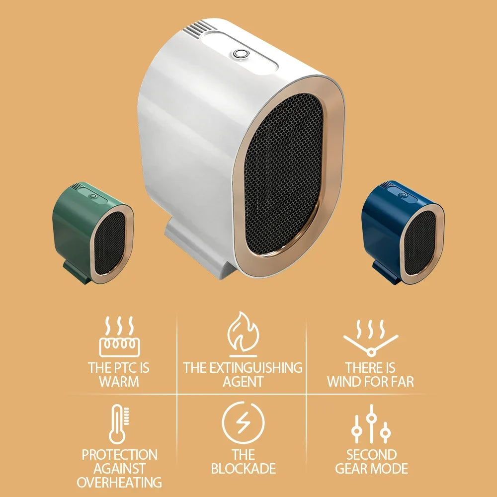 Home Heater 1200W 220V air warmer radiator room heater Office Electric heater Portable fast heat 2-Gear adjust