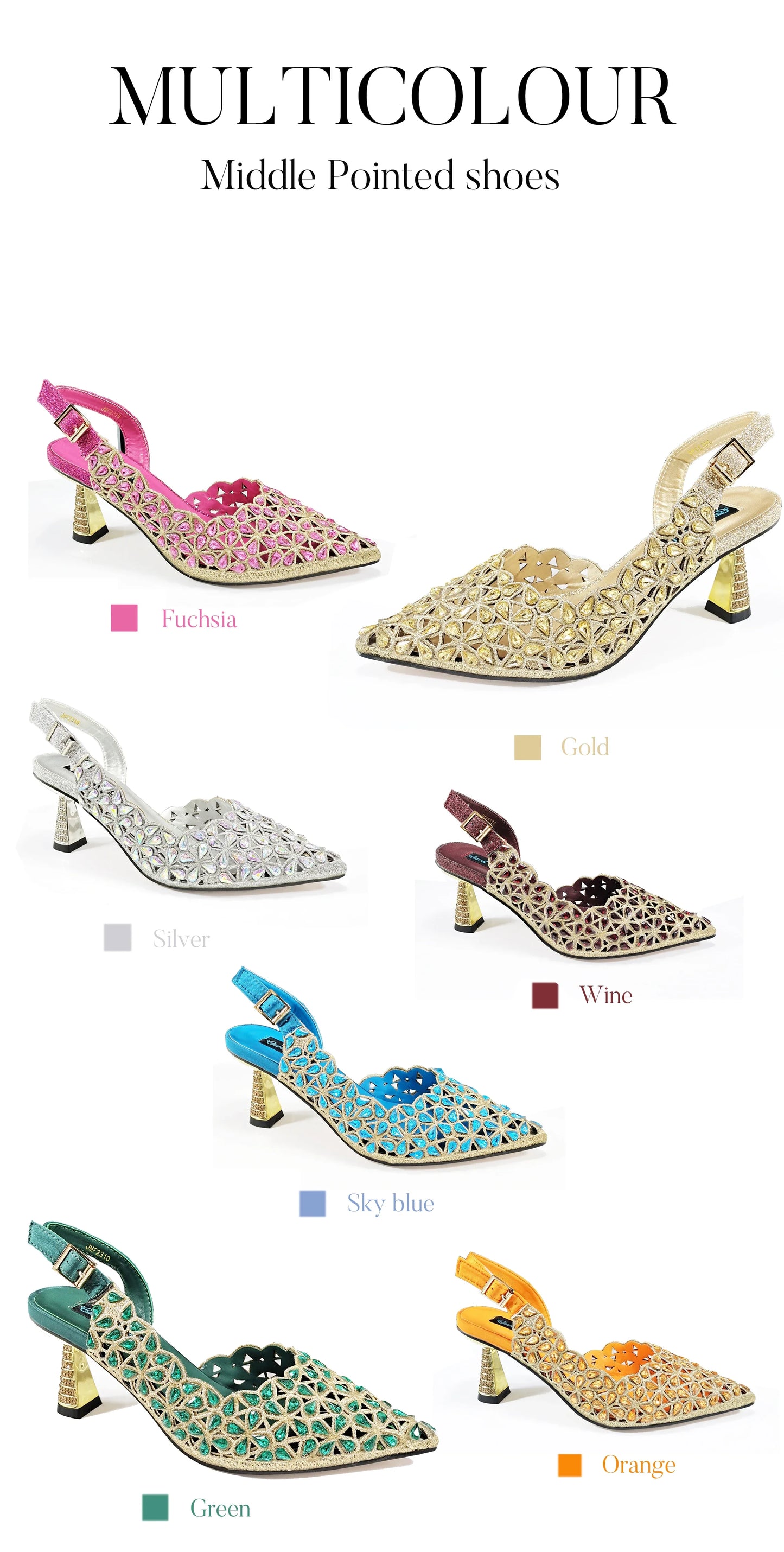 QSGFC New Shoes and Bags Matching Set 2024 Nigerian Women Heel Party for Women Fuchsia Colour Italian Design Wedding INS Design