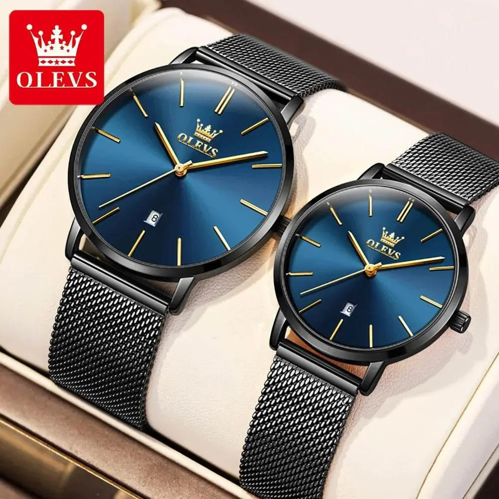 Simplicity Mesh Belt Couple Watches