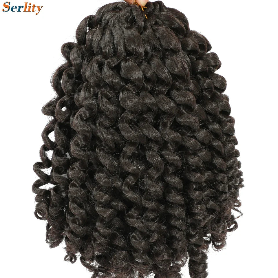 3 Packs Wand Curl Jamaican Bounce Crochet Hair 8inch T Purple 27 30 350 Bug Ombre Blonde Synthetic Jumpy Wand Curly Hair 60Roots