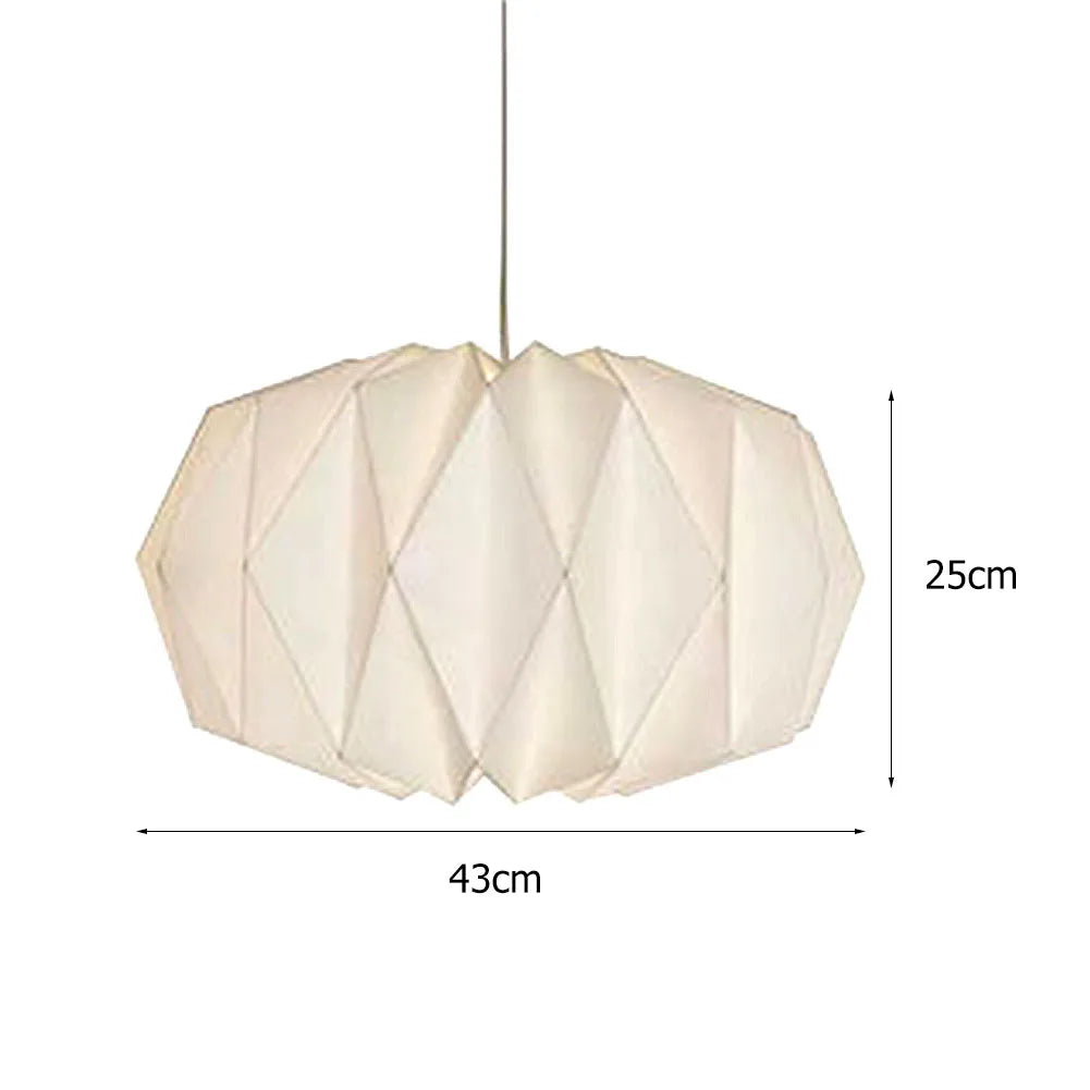 Hanging Lamp Cover Nordic Style Chandelier Lamp Shade Creative Paper Origami Ceiling Pendant Lampshade for Living Room Decor