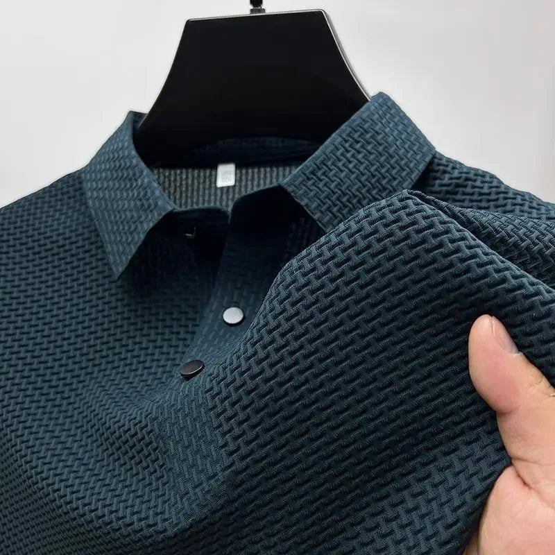 Summer Men Short Sleeved T-shirts Cool and Breathable POLO Shirt