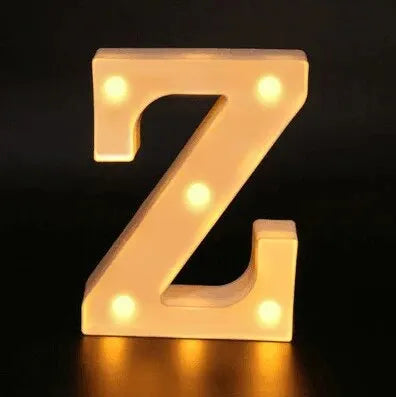 Alphabet LED Night Lights Number Letter Lamp 16cm