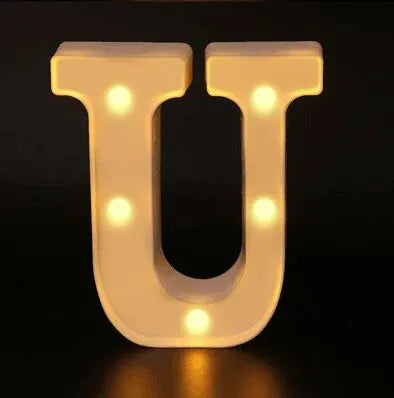 Alphabet LED Night Lights Number Letter Lamp 16cm
