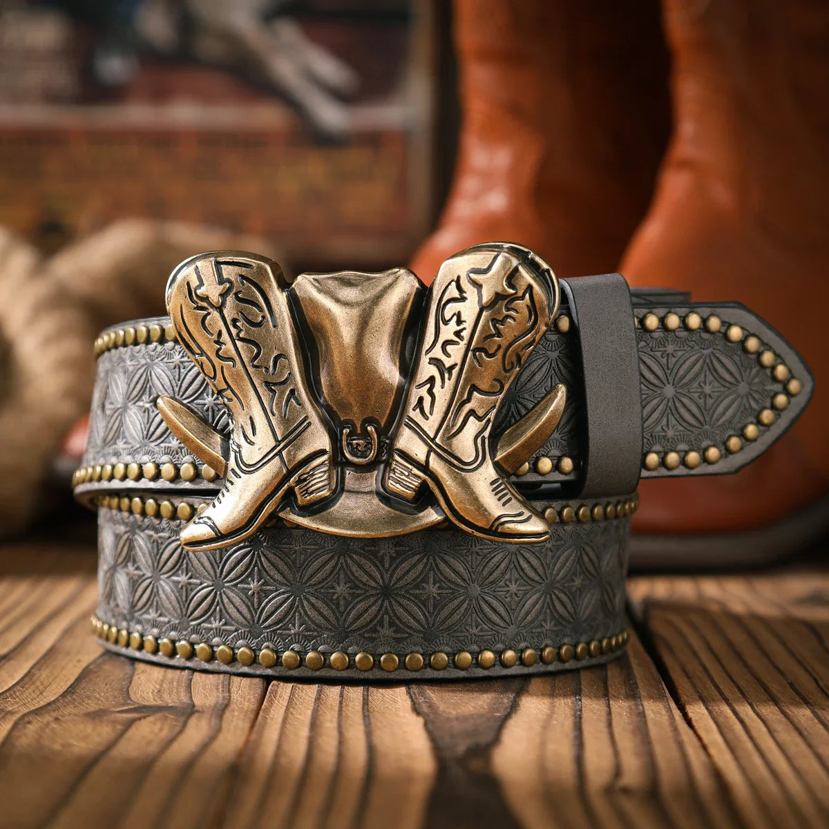 Casual Retro PU Belt – Unisex Western-Style Waist Accessory with Metal Buckle Unisex
