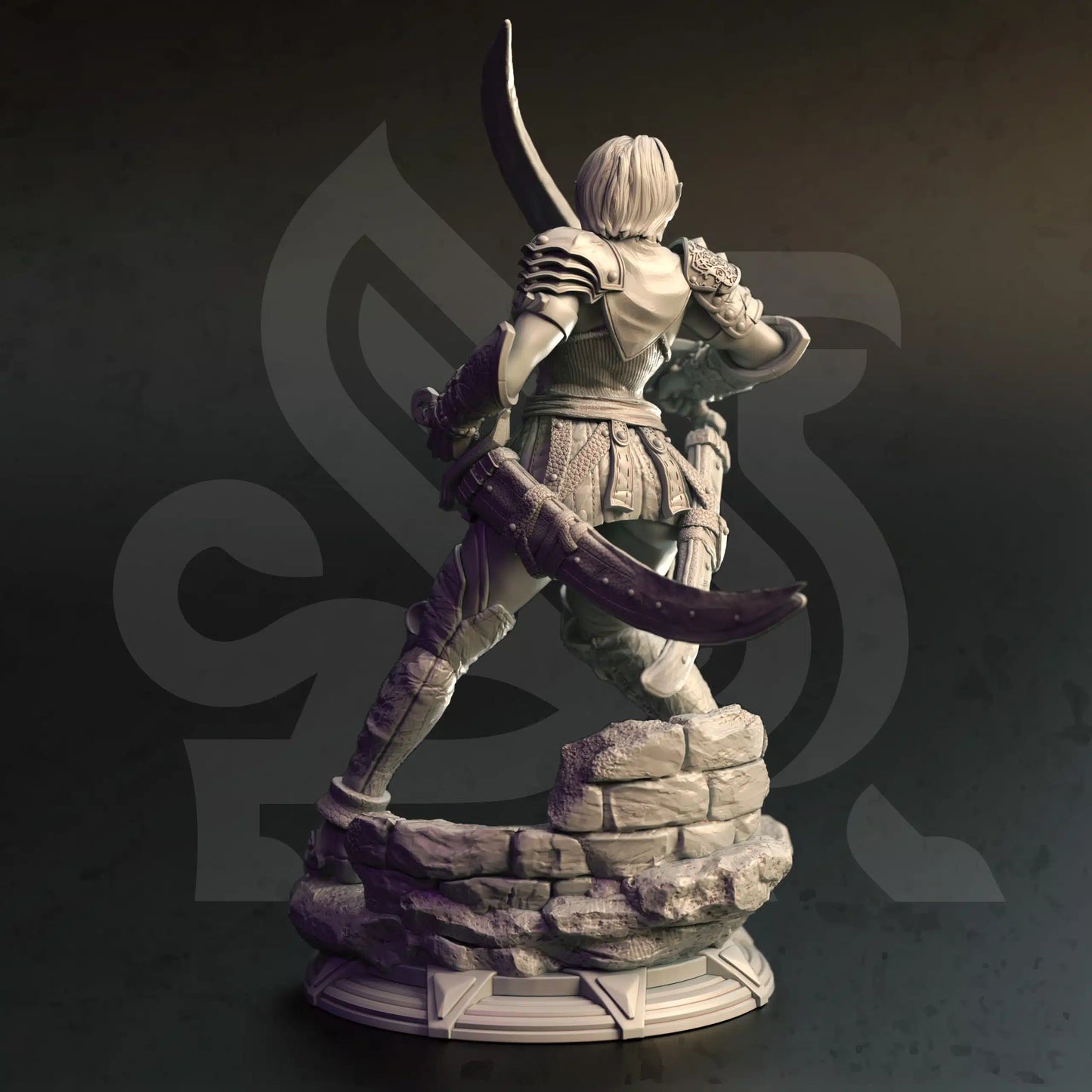 Scarlett – Shadowfoot - 3D Printed Fighter Miniature