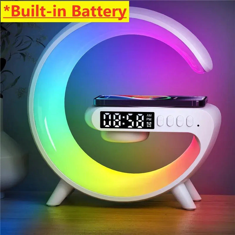 Wireless Charger Pad &  Night Light Lamp Alarm Clock