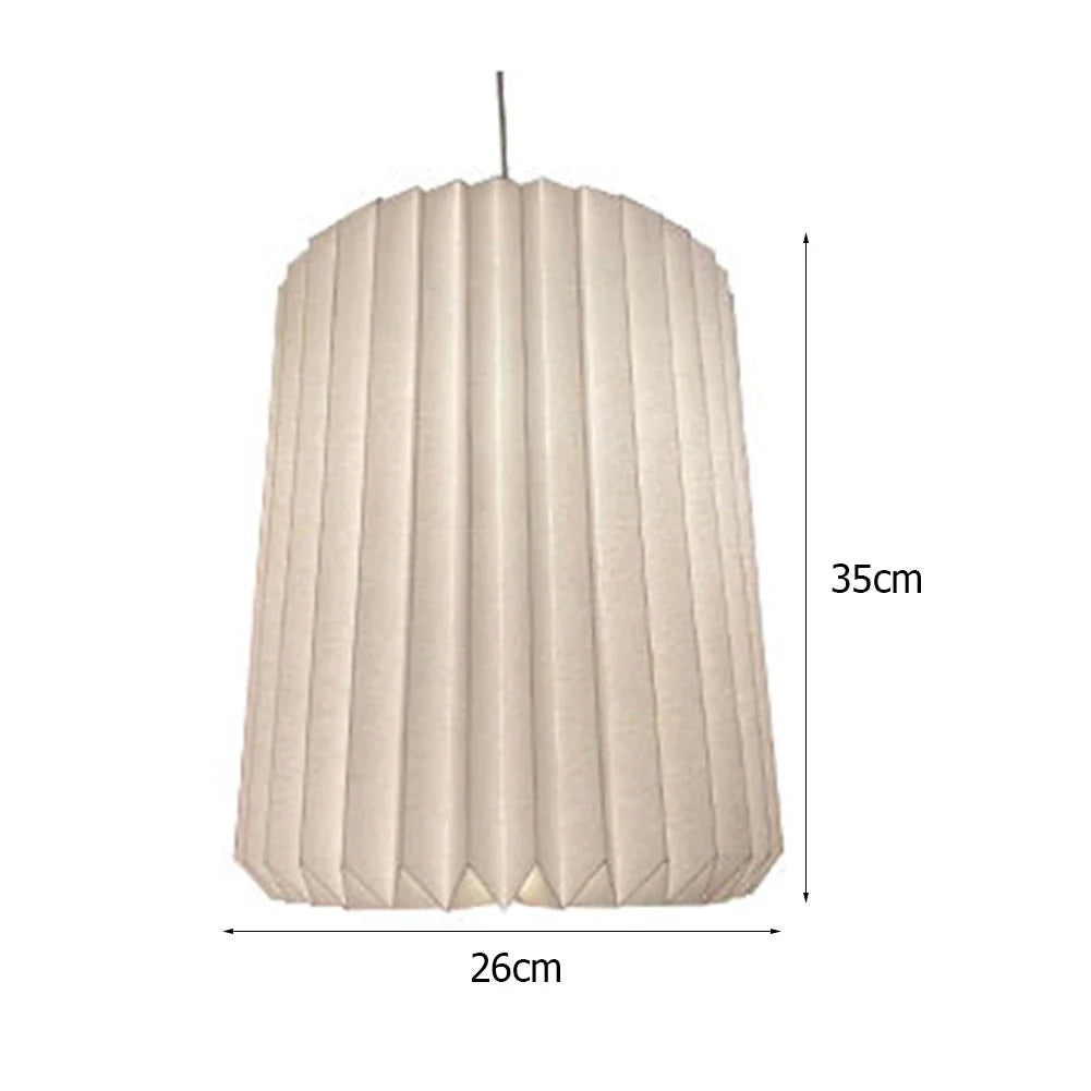 Nordic Creative Paper Origami Lantern Shade Foldable Hanging Pendant Light Art Decor for Living Room Bedroom Dining Room Decor