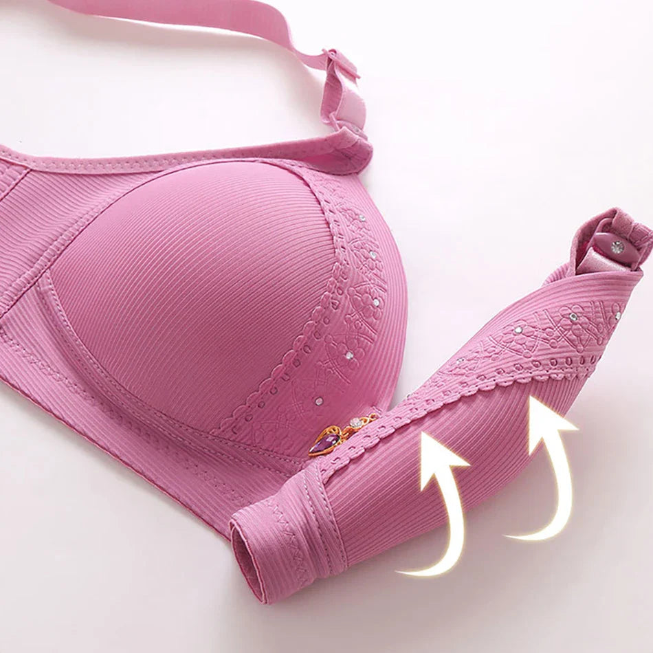 High-Quality Women Full Cup Bra Daily Comfort and Support Nursing Bras Comfortable Breathable Leisure Simplicity Women Bra