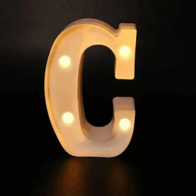 Alphabet LED Night Lights Number Letter Lamp 16cm