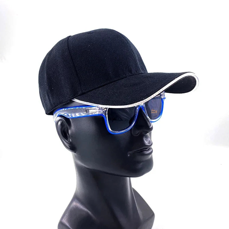 LED Light-Up Baseball Cap – Adjustable Glowing Hat for Parties, Night Runs & More!