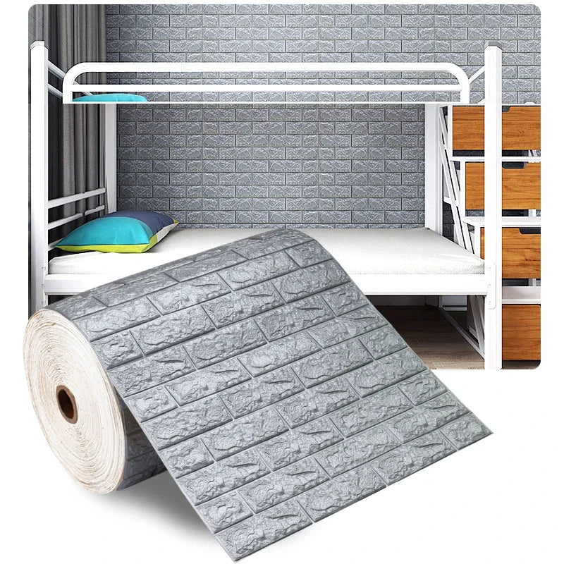 Antique Foam Brick Wallpaper