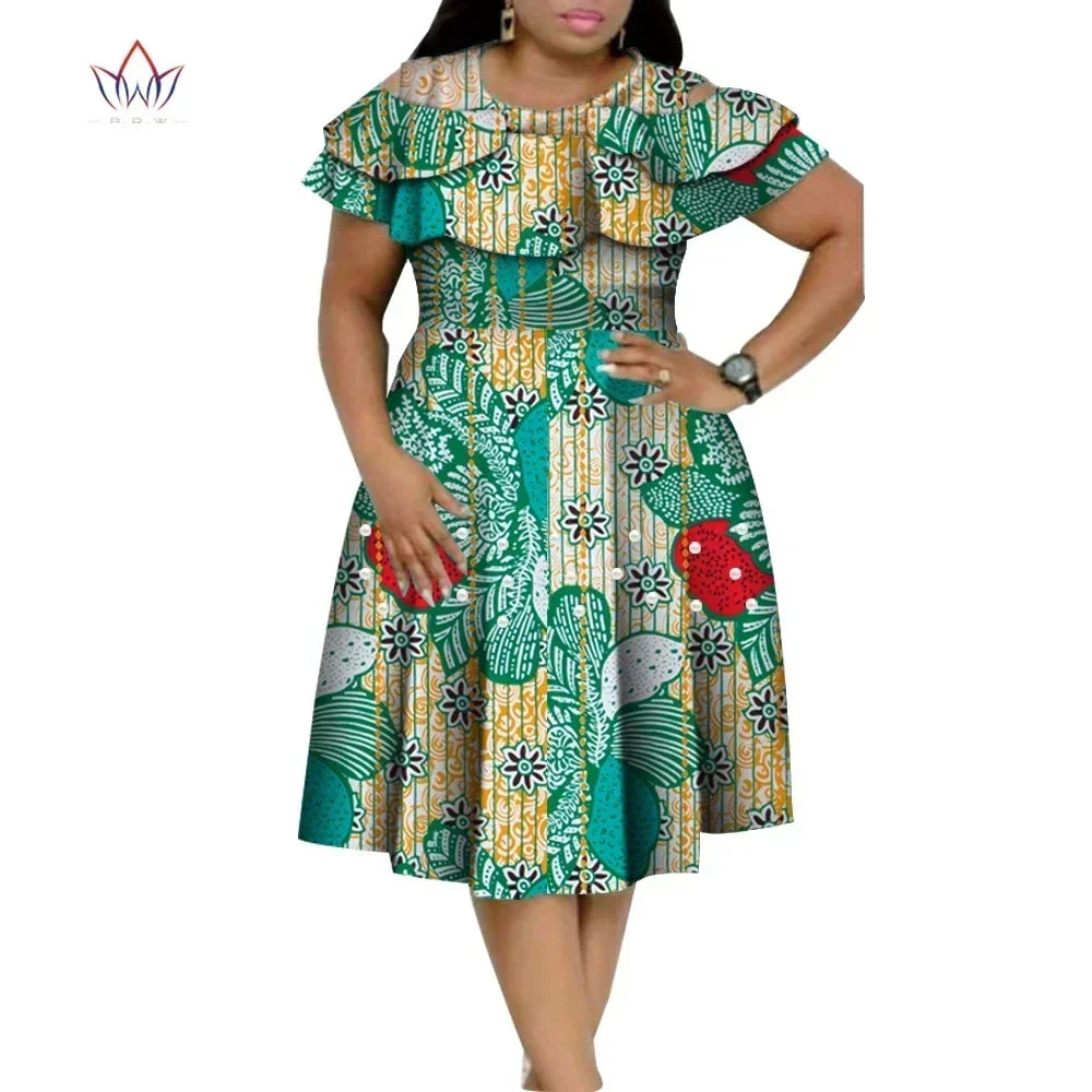 Stock Size Low Price African Dresses for Women  Dashiki Ankara Women Evening Party Church Dresses  African Print Dresses