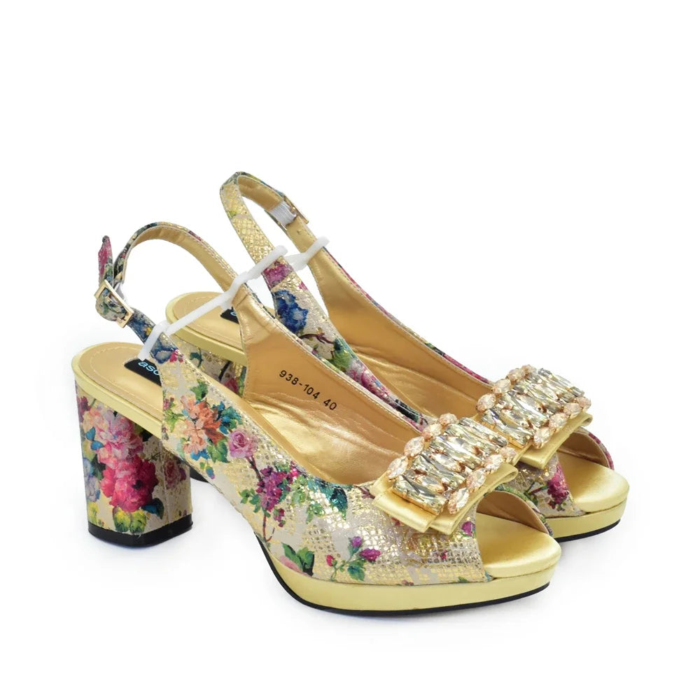 New Arrival Italian Shoes and Bags Matching Set 2025 Wedding Shoes for Women Bride Luxury Full Rhinestone Party Pumps for Ladies