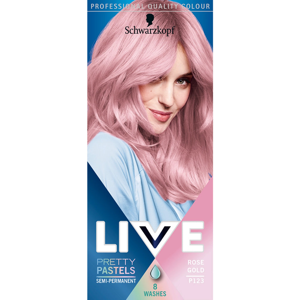 Schwarzkopf LIVE Pretty Pastels Semi-Permanent Hair Colour for Creative Pastel Shades