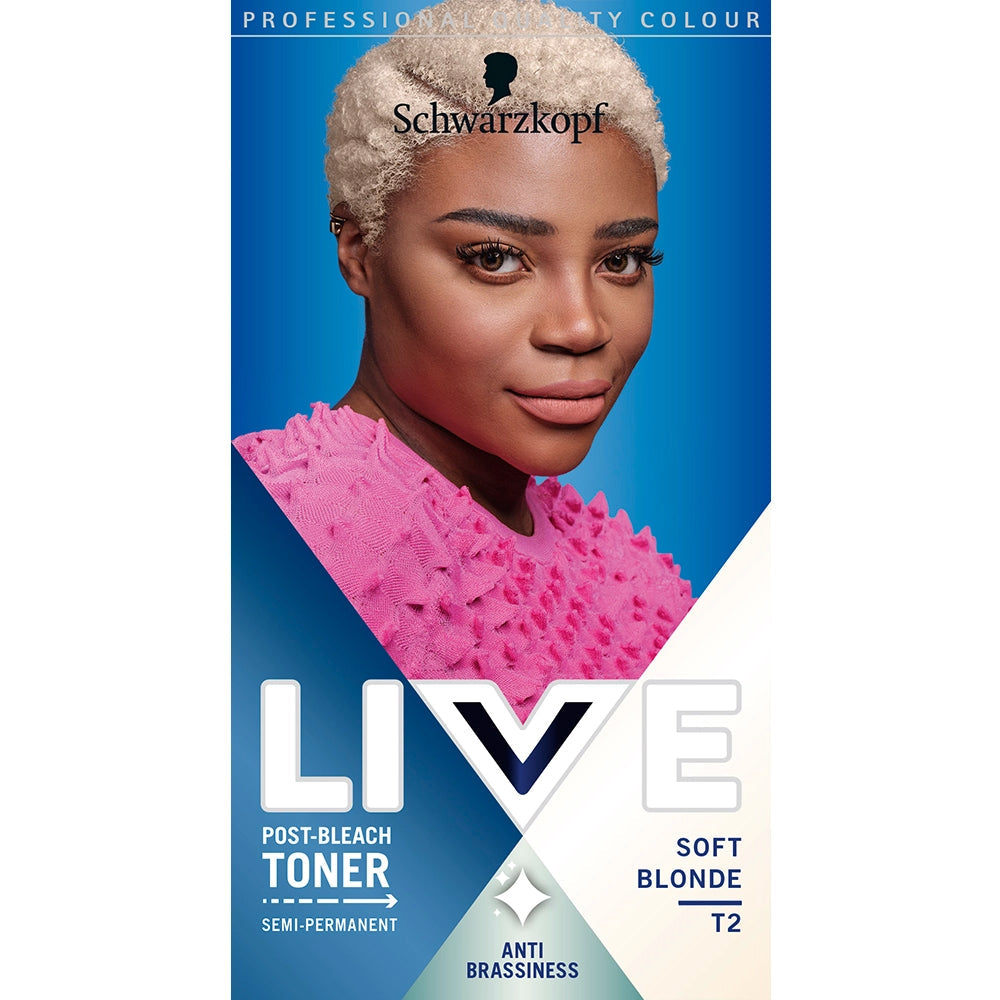 Schwarzkopf LIVE Post-Bleach Toner: Neutralise Yellow & Banish Brassiness for Bleached Hair (2 Shades)