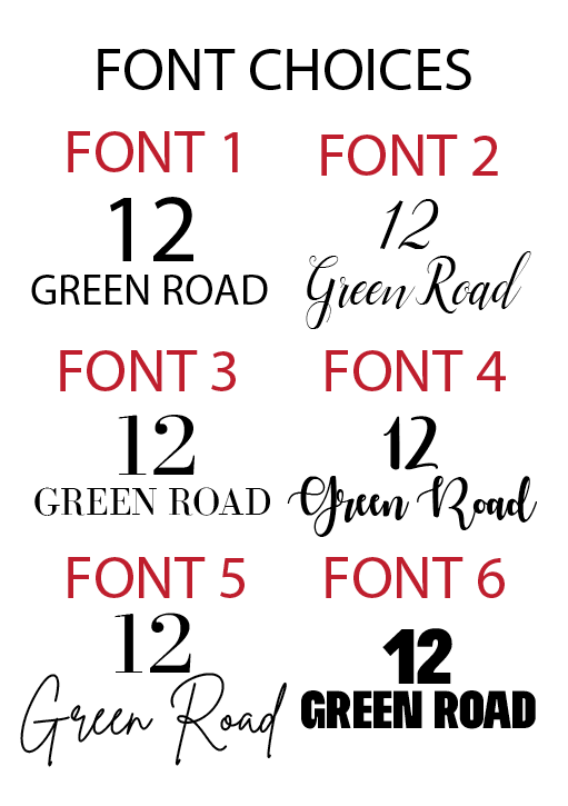 Custom Own Design Business Or House Name Opaque Number High Quality Acrylic Outdoor Or Inside Sign Including Fixtures & Standoffs