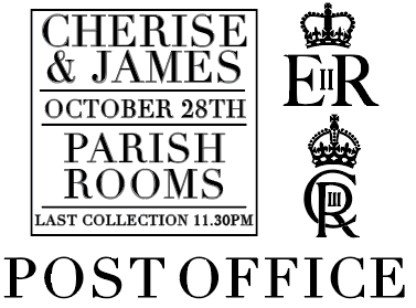 Personalised DIY Post Box Vinyl For Wedding  - Vinyl Only - No Post Box Is Included