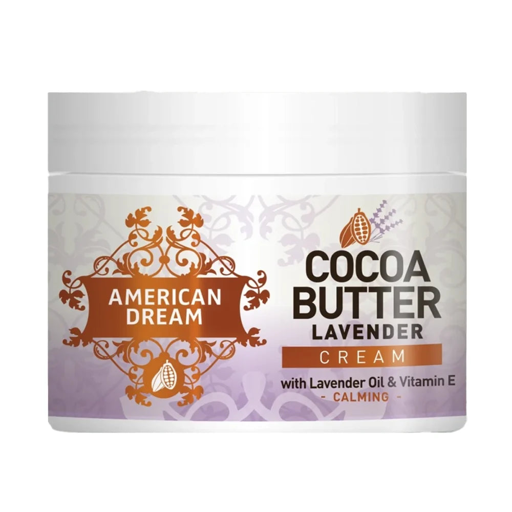 American Dream Cocoa Butter Lavender Body Cream 16oz – Rich Daily Moisturiser with Calming Lavender