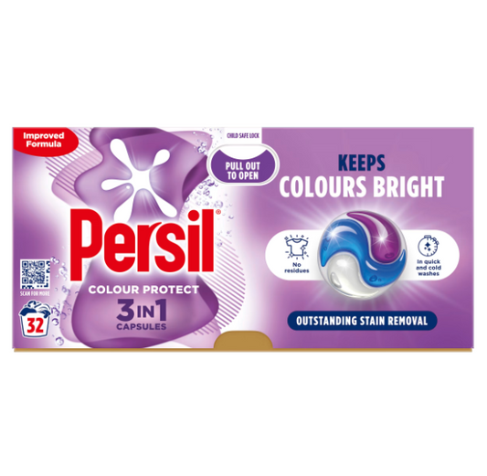 3 x Persil 3 In 1 Washing Capsules Colour Protect 26 Washes