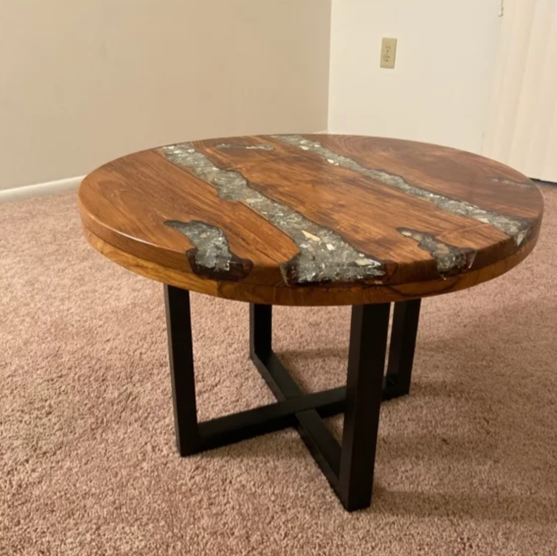 Coffee Table Teak Resin 60 cm