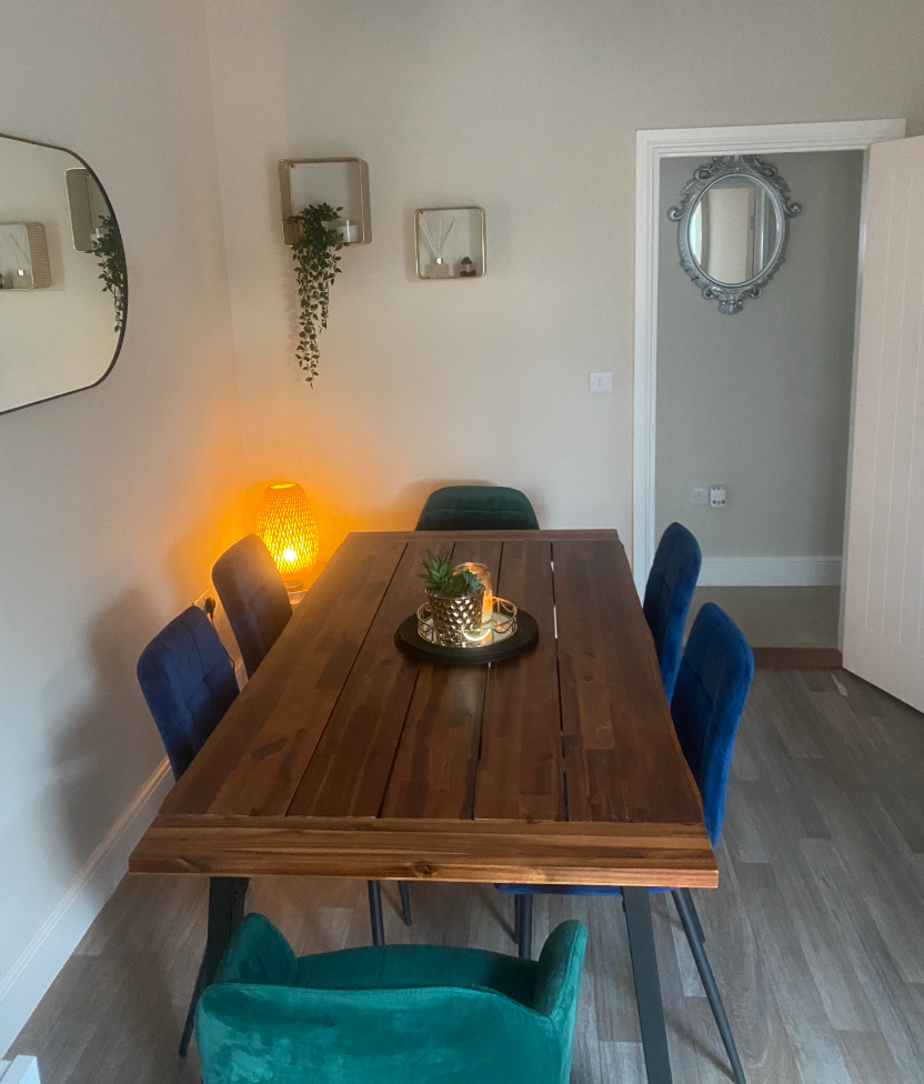 Dining Table Solid Acacia Wood 180x90 cm