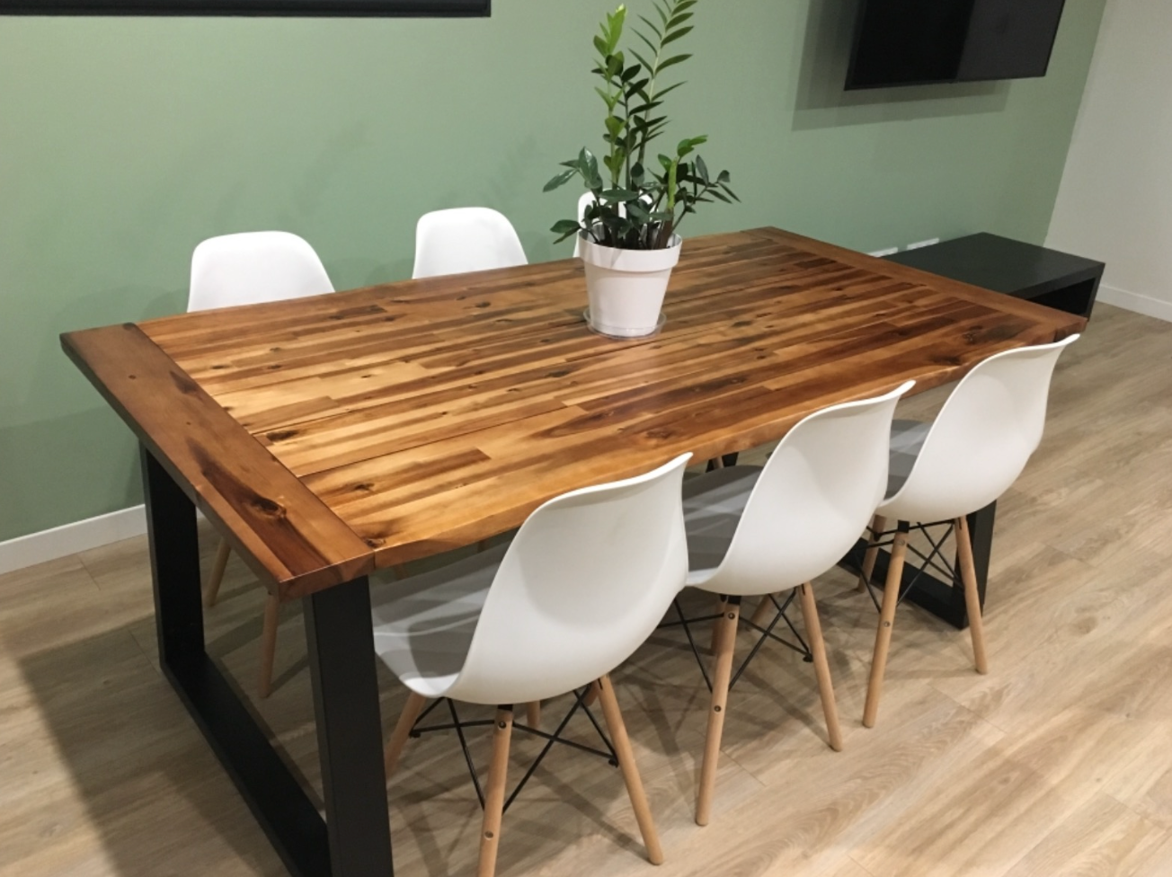 Dining Table Solid Acacia Wood 180x90 cm