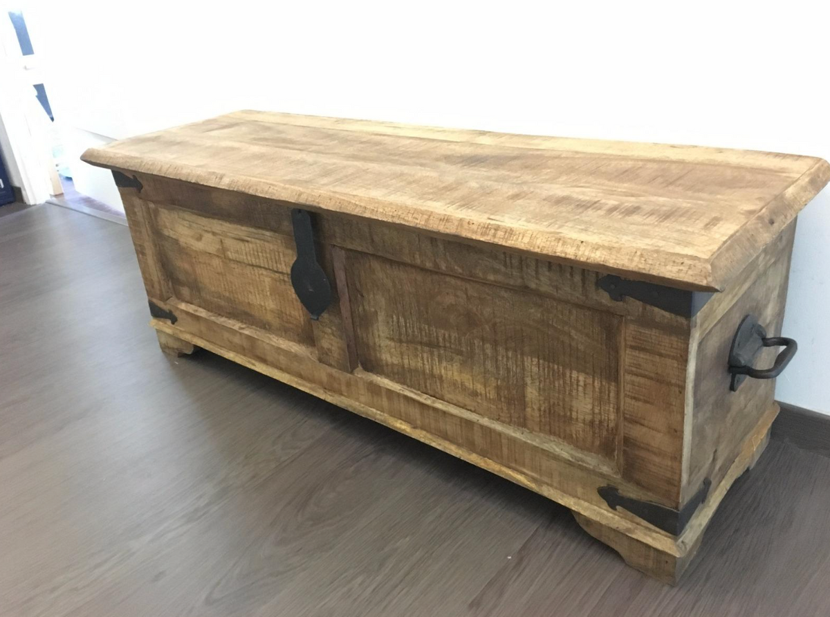 Storage Chest 90x45x40 cm Solid Acacia Wood