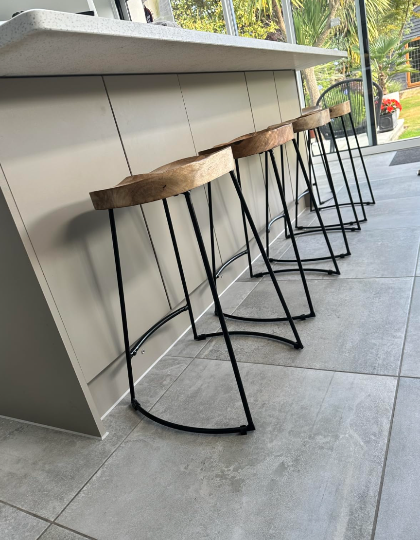 Gavin Bar Stools 2 pcs Solid Mango Wood
