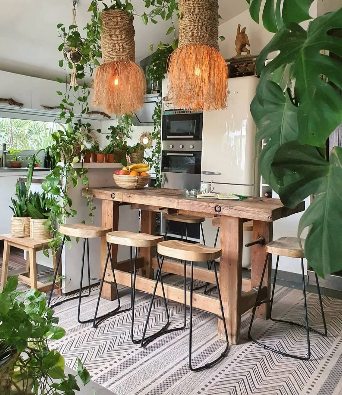 Gavin Bar Stools 2 pcs Solid Mango Wood