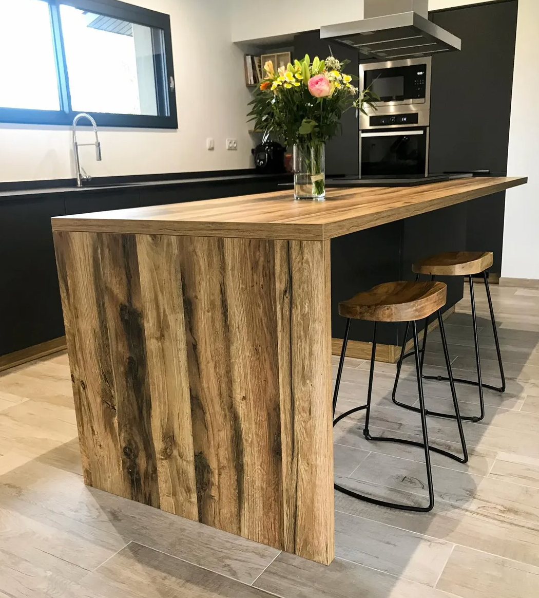 Gavin Bar Stools 2 pcs Solid Mango Wood