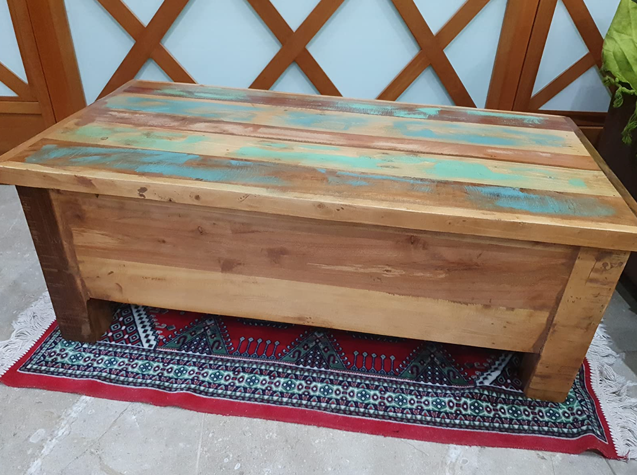 Coffee Table Drawers Solid Reclaimed Wood 90x45x35 cm